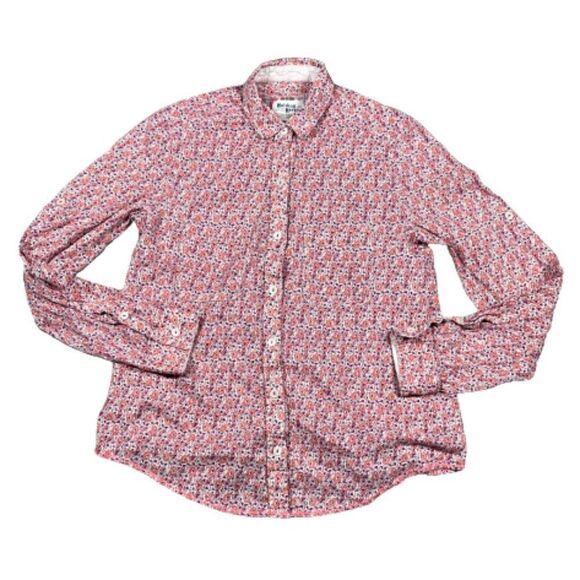 Anthropologie Holding Horses pink floral button blouse Size 2 - Picture 1 of 14
